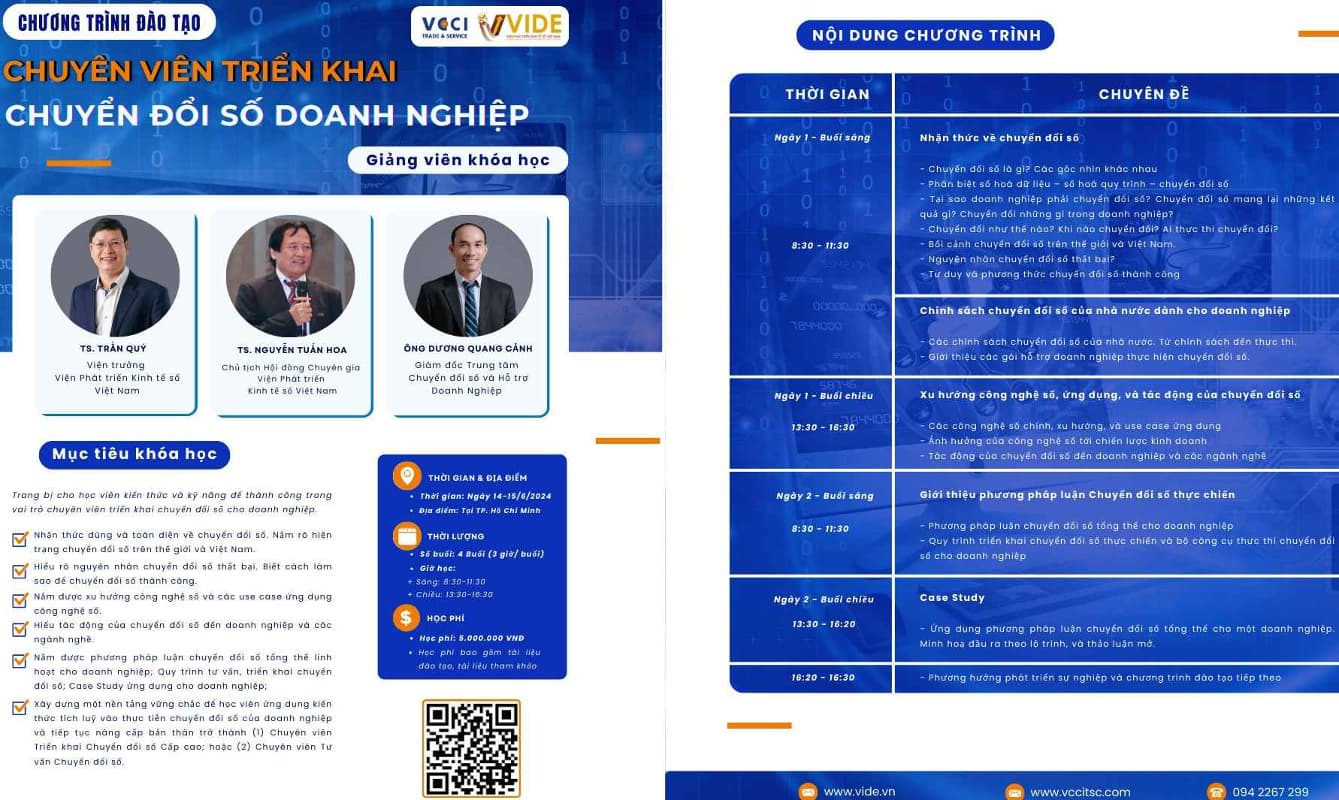 CHUYÊN VIÊN TRIỂN KHAI CHUYỂN ĐỔI SỐ DOANH NGHIỆP